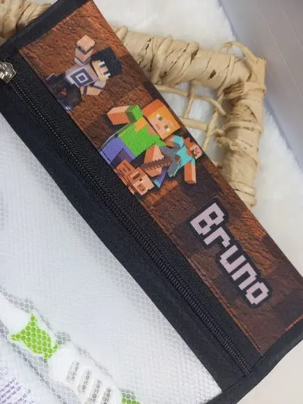 Estojo Higiene Bucal Personalizado Tema Nome Lista Escolar