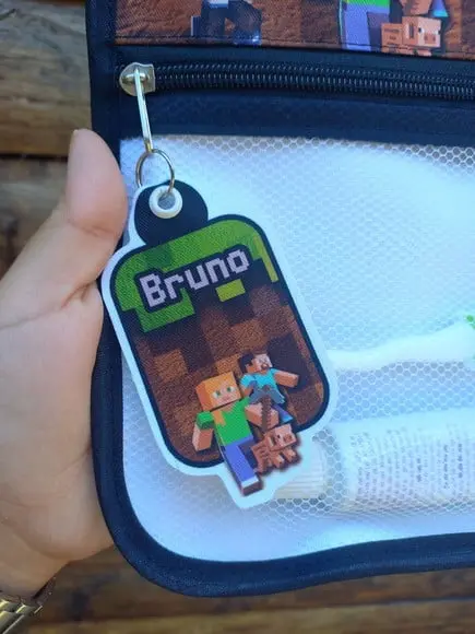 Estojo Higiene Bucal Personalizado Tema Nome Lista Escolar