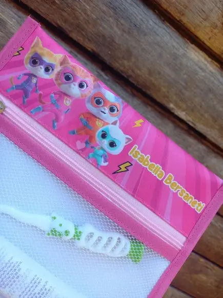 Estojo Higiene Bucal Personalizado Tema Nome Lista Escolar