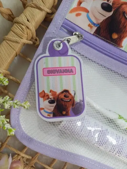 Estojo Higiene Bucal Personalizado Tema Nome Lista Escolar