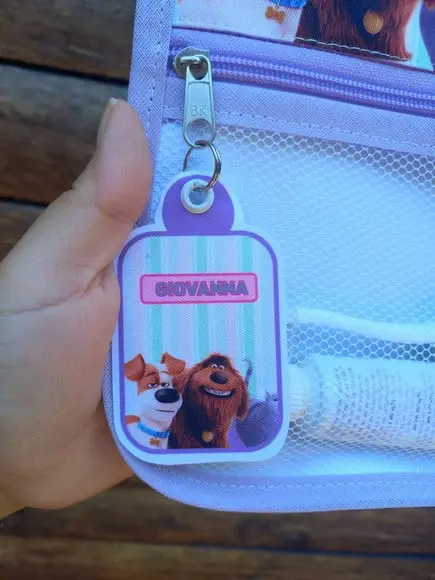 Estojo Higiene Bucal Personalizado Tema Nome Lista Escolar