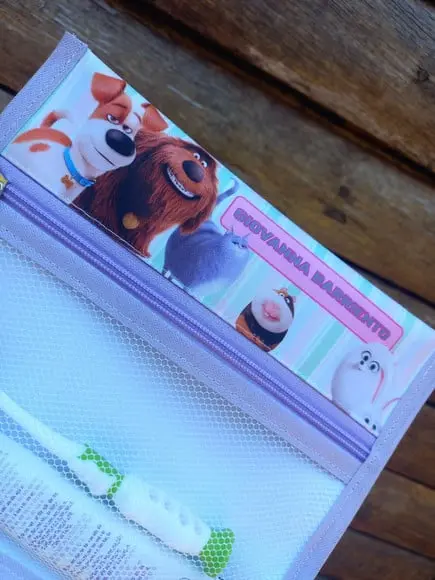 Estojo Higiene Bucal Personalizado Tema Nome Lista Escolar