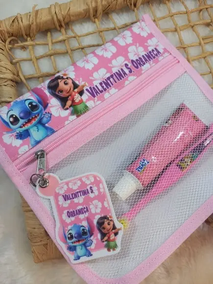Estojo Higiene Bucal Personalizado Tema Nome Lista Escolar