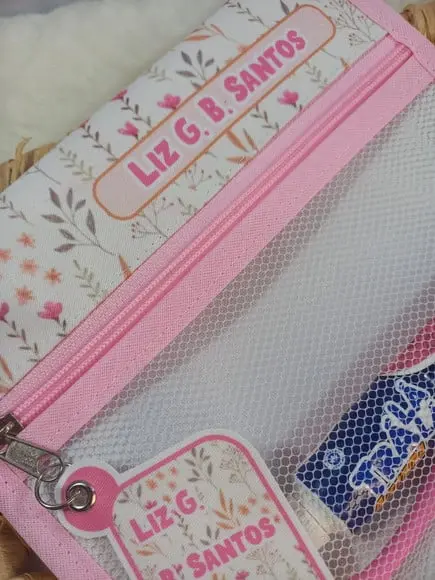 Estojo Higiene Bucal Personalizado Tema Nome Lista Escolar