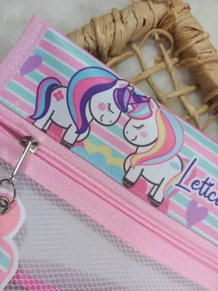 Estojo Higiene Bucal Personalizado Tema Nome Lista Escolar