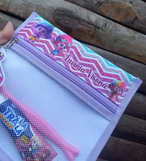 Estojo Higiene Bucal Personalizado Tema Nome Lista Escolar