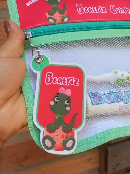 Estojo Higiene Bucal Personalizado Tema Nome Lista Escolar