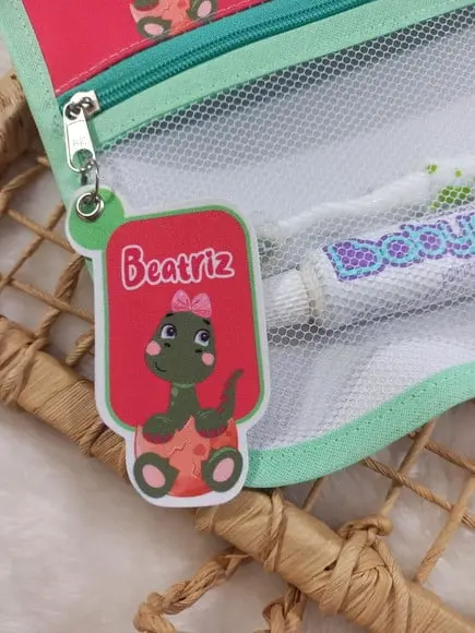 Estojo Higiene Bucal Personalizado Tema Nome Lista Escolar