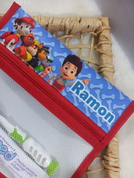Estojo Higiene Bucal Personalizado Tema Nome Lista Escolar