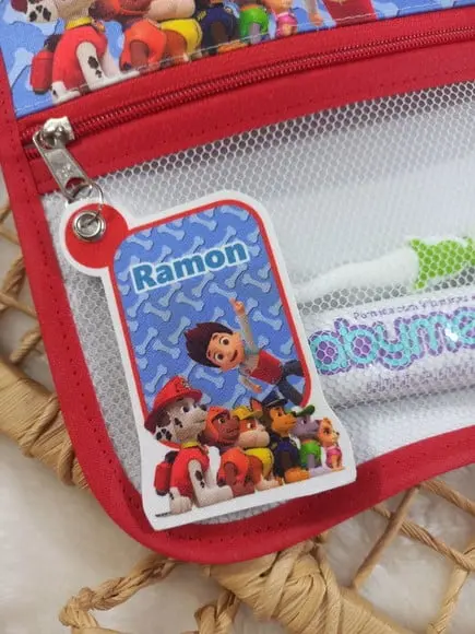 Estojo Higiene Bucal Personalizado Tema Nome Lista Escolar