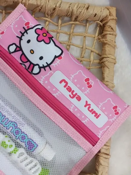 Estojo Higiene Bucal Personalizado Tema Nome Lista Escolar