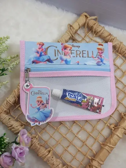 Estojo Higiene Bucal Personalizado Tema Nome Lista Escolar