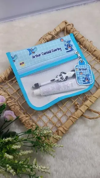 Estojo Higiene Bucal Personalizado Tubarão Futevôlei