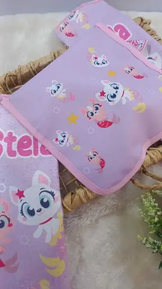 Estojo Higiene Bucal Puket Personalizado com 2x Toalhinhas.