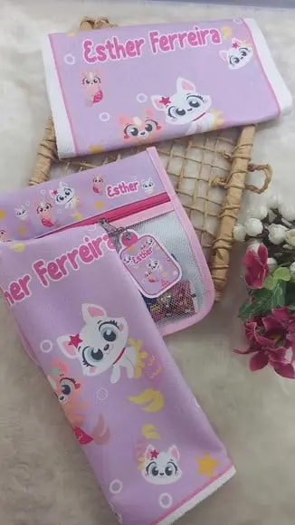 Estojo Higiene Bucal Puket Personalizado com 2x Toalhinhas.