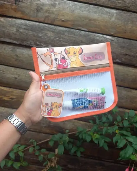 Estojo Higiene Bucal, Rei Leão.