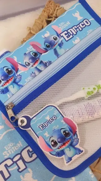 Estojo, Higiene Bucal Personalizado com Toalhinha, Escolinha