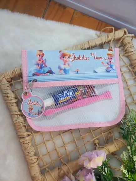 Estojo, Higiene Bucal Personalizado, Infantil Escolar Nome.