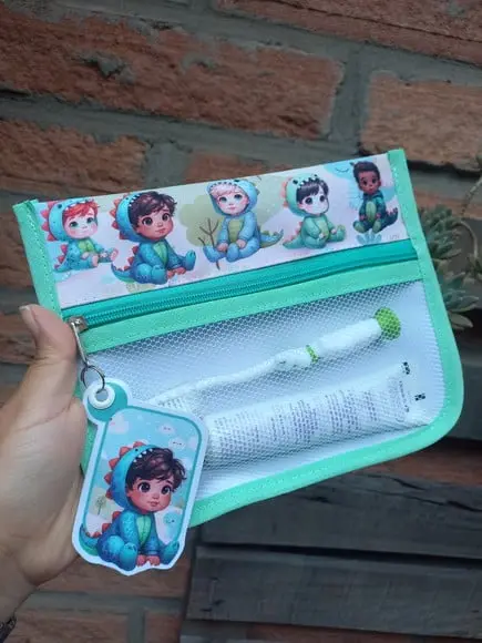 Estojo, Higiene Bucal Personalizado, Infantil Escolar Nome.