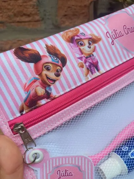 Estojo, Higiene Bucal Personalizado, Infantil Escolar Nome.
