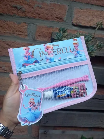 Estojo, Higiene Bucal Personalizado, Infantil Escolar Nome.