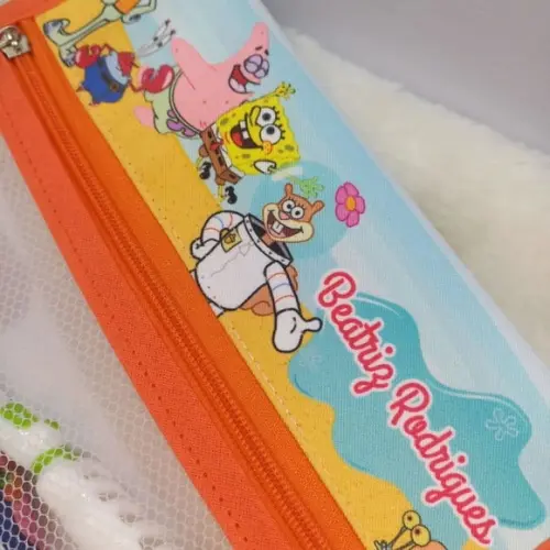Estojo, Higiene Bucal Personalizado, Infantil Escolar Nome.