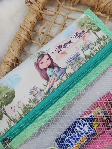 Estojo, Higiene Bucal Personalizado, Infantil Escolar Nome.