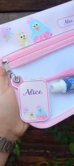 Estojo, Higiene Bucal Personalizado, Infantil Escolar Nome.