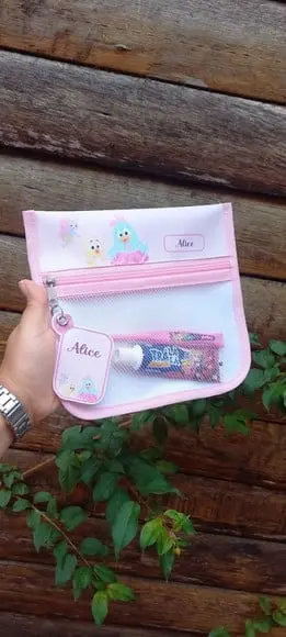 Estojo, Higiene Bucal Personalizado, Infantil Escolar Nome.