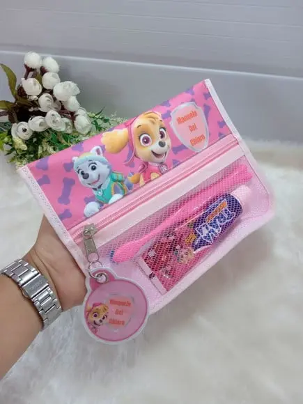 Estojo, Higiene Bucal Personalizado, Skye, Patrulha Escolar