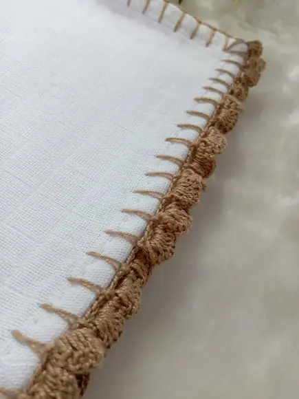 Fralda de Boca em Crochê Grossa Premium.
