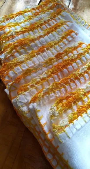 Fralda de Boca em Crochê.
