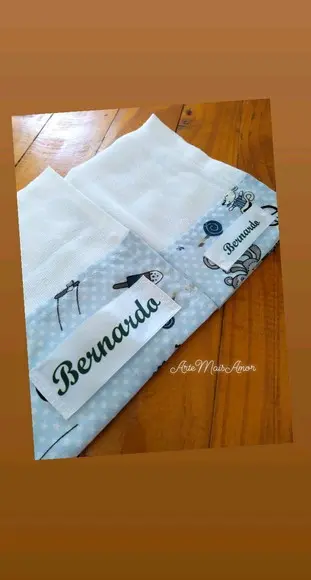 Fralda de Boca Pequena Personalizada.