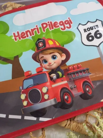 Jogo Americano Bombeiro Infantil Plastificado