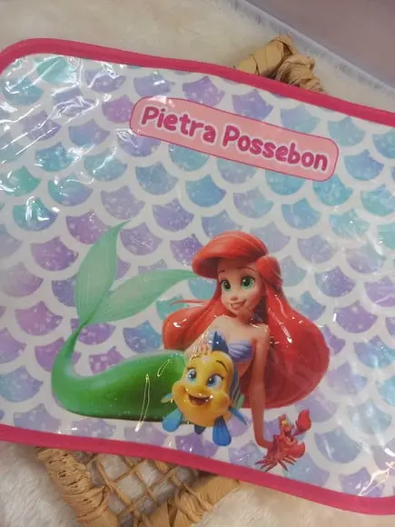 Jogo Americano Infantil Plastificado Princesas Ariel