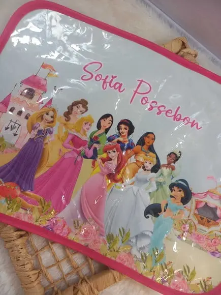 Jogo Americano Infantil Plastificado Princesas