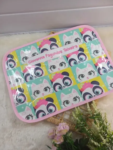 Jogo Americano Infantil Plastificado, Panda Puket