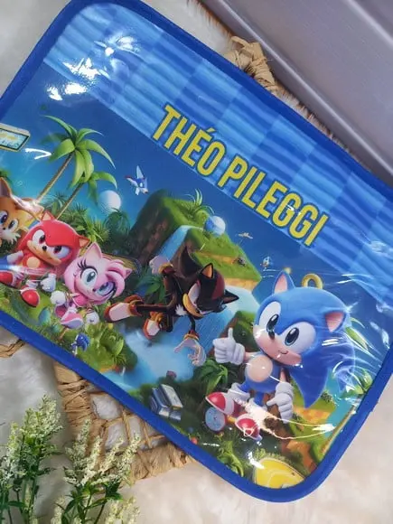 Jogo Americano Infantil Plastificado, Turma do Sonic