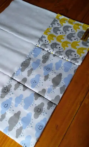 Kit 3x Fralda de Ombro, 3x Fraldinha Boca Bebe 100% Algodão.
