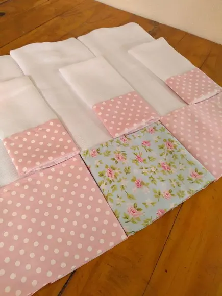 Kit 3x Fralda de Ombro, 3x Fraldinha Boca Bebe 100% Algodão.