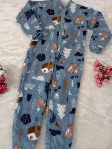 Macacão Pijama em Microsoft. (1, 2 ou 3 anos)