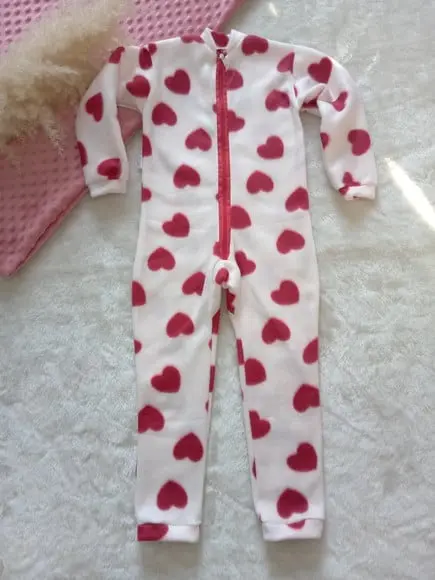 Macacão Pijama em Microsoft. (1, 2 ou 3 Anos)