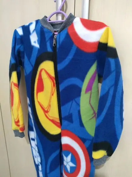 Macacão Pijama em Soft Abertura em Zíper. (4 Anos )