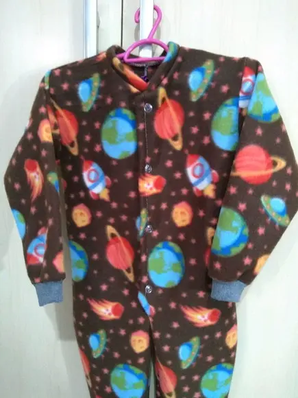 Macacão Pijama em Soft, (1, 2 ou 3 anos)