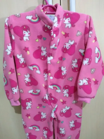 Macacão Pijama em Soft, (1, 2 ou 3 anos)
