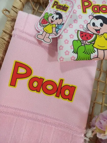 Necessaire Bolsinha Personalizada com Toalhinha Escola Festa