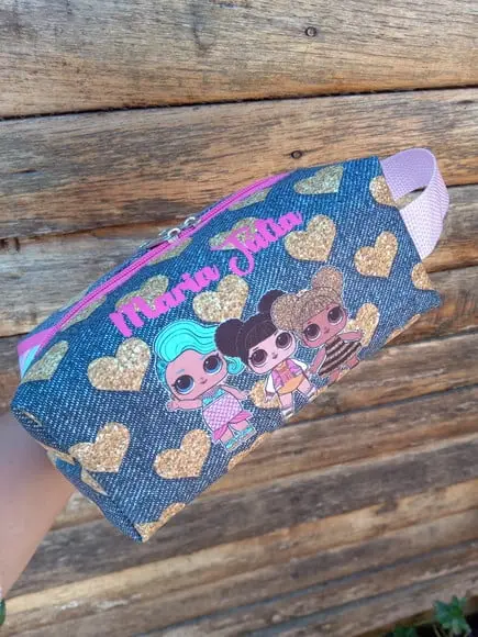 Necessaire Box, com Alça Personalizada.