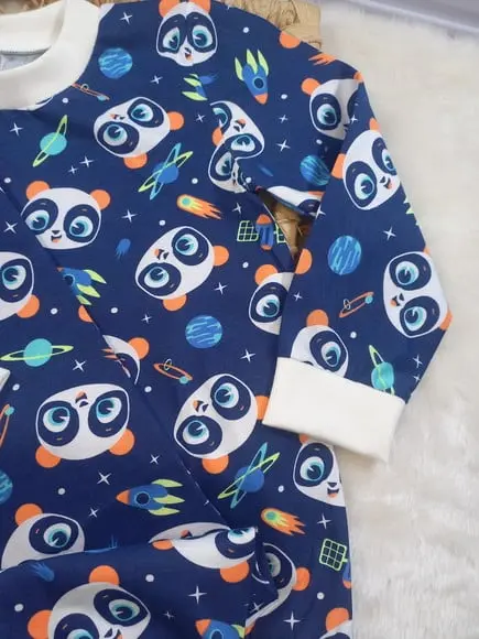 Pijama Infantil Inverno Menino Puket Panda 4 Anos