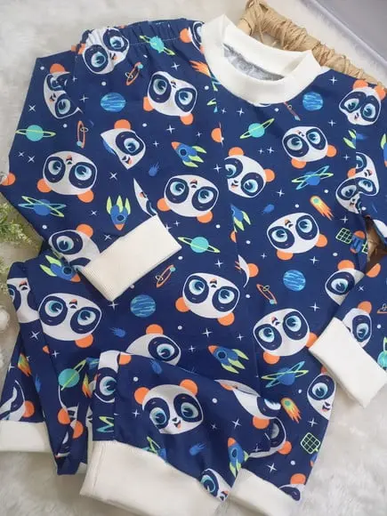 Pijama Infantil Inverno Menino Puket Panda 4 Anos