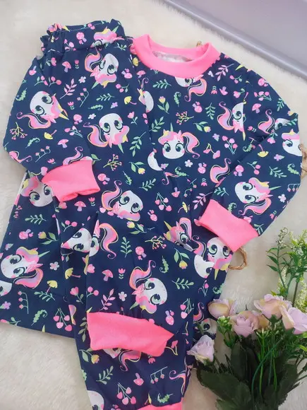 Pijama Infantil Malha Algodão Longo de Frio Inverno Puket 2
